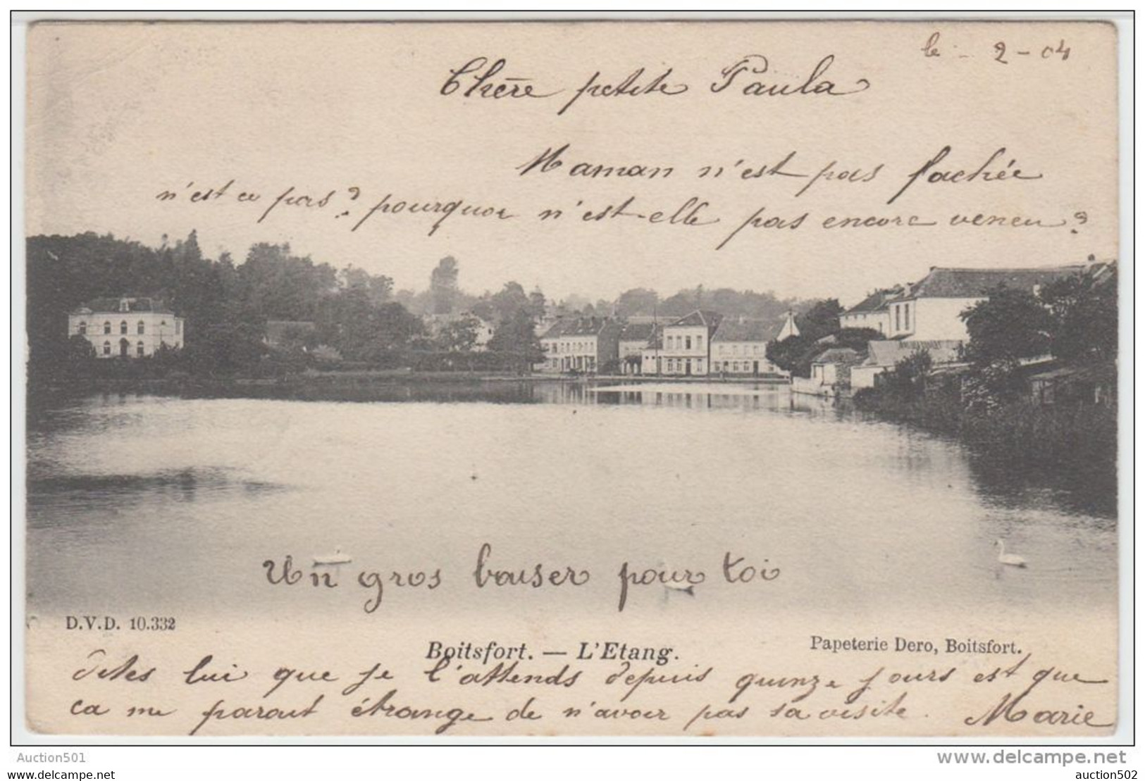 21206g ETANG - Boitsfort - 1904 - Watermaal-Bosvoorde - Watermael-Boitsfort