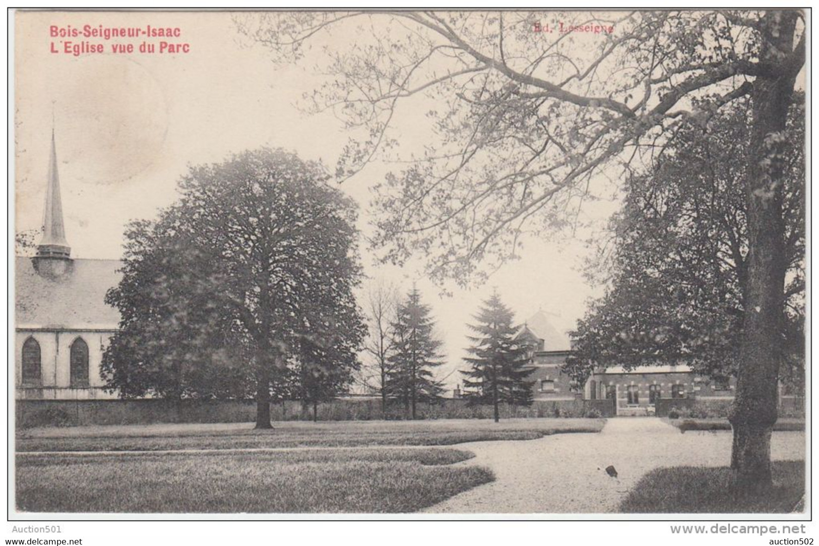 21263g PARC - Eglise - Bois-Seigneur-Isaac - 1908 - Relais - Eigenbrakel