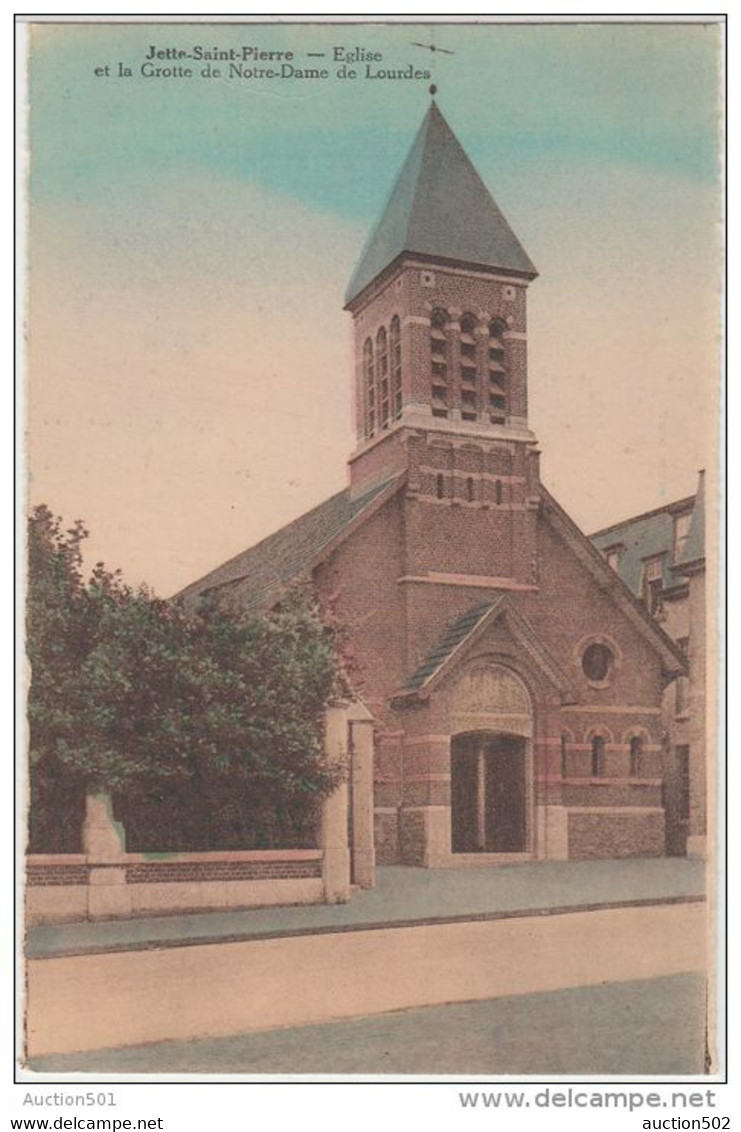 21421g EGLISE - GROTTE De NOTRE DAME De LOURDES - Jette-Saint-Perre - Colorisée - Jette