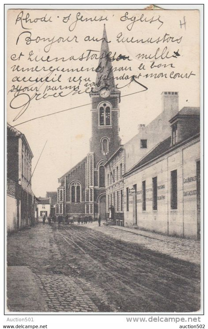 21544g EGLISE - Rhode-Saint-Genèse - 1908 - St-Genesius-Rode