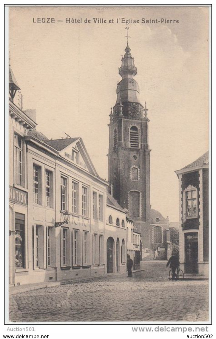 21585g HOTEL De VILLE - EGLISE Saint-Pierre - Leuze - Leuze-en-Hainaut