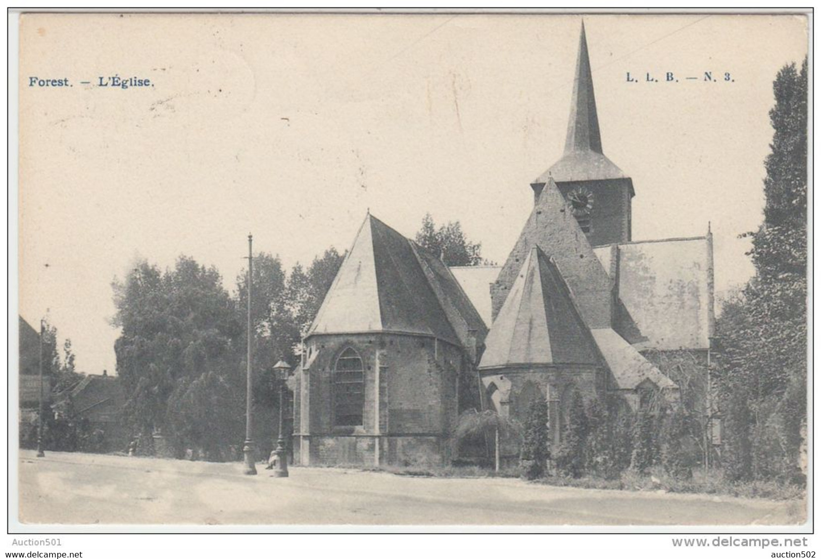 21599g EGLISE - Forest  - 1907 - Forest - Vorst