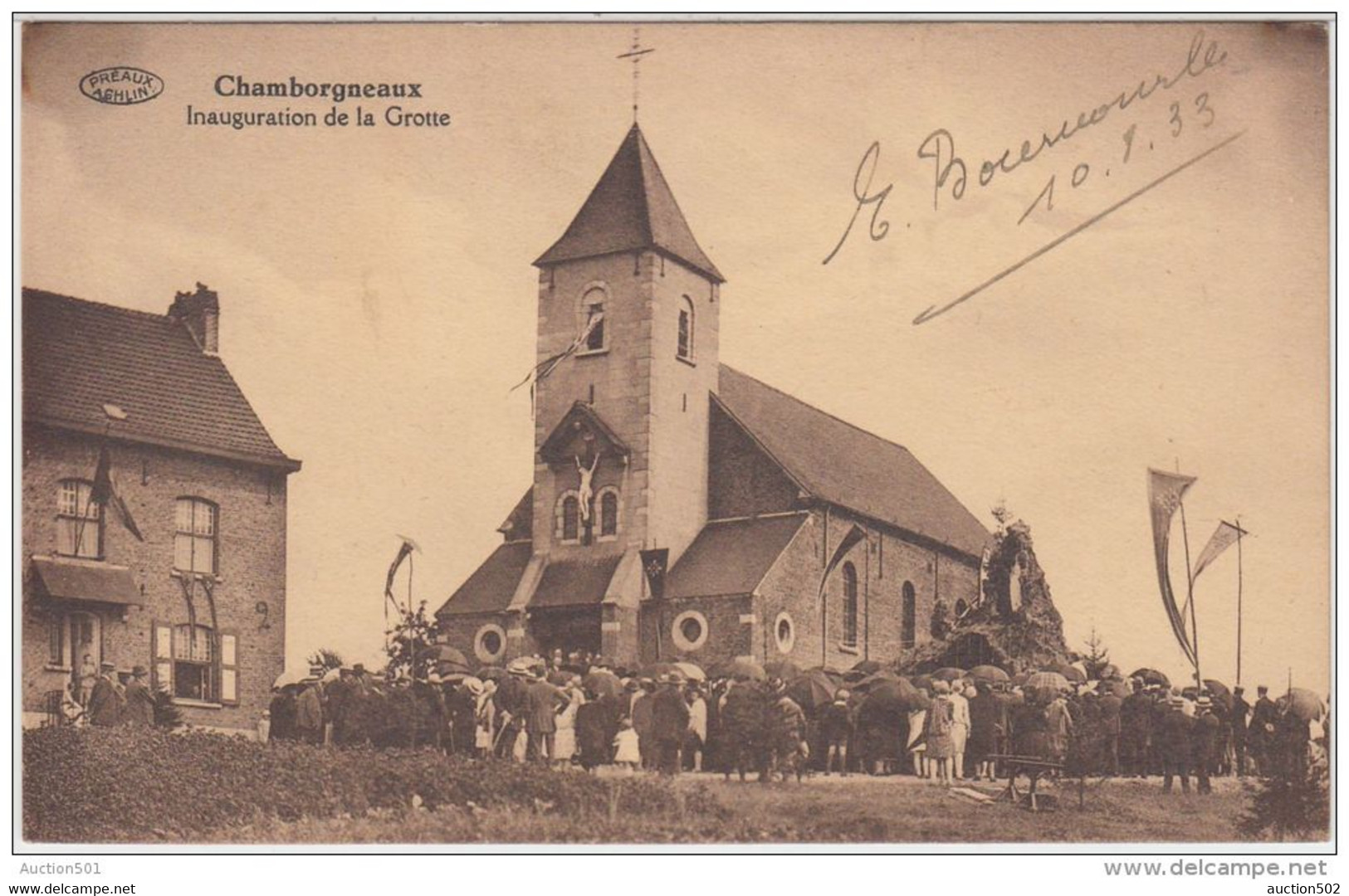 21611g PROCESSION - INAUGURATION De La GROTTE - Chamborgneaux - Châtelet