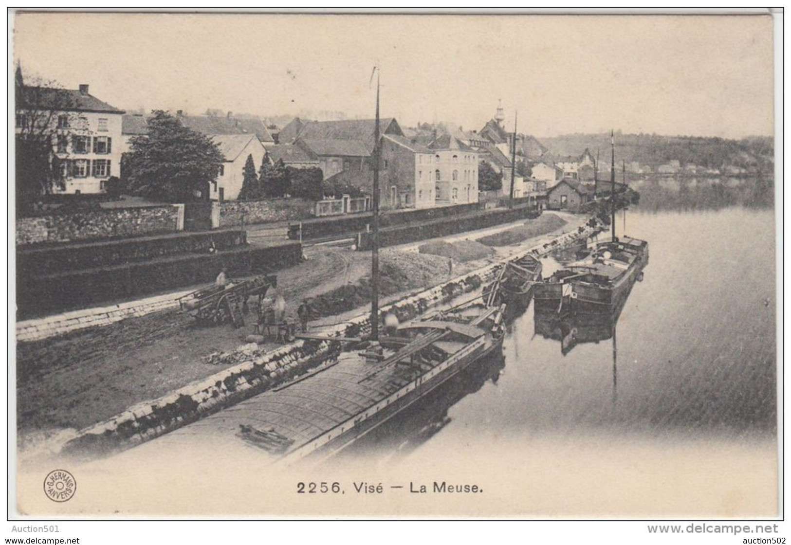 21706g  BATEAUX - La MEUSE - Visé - Wezet