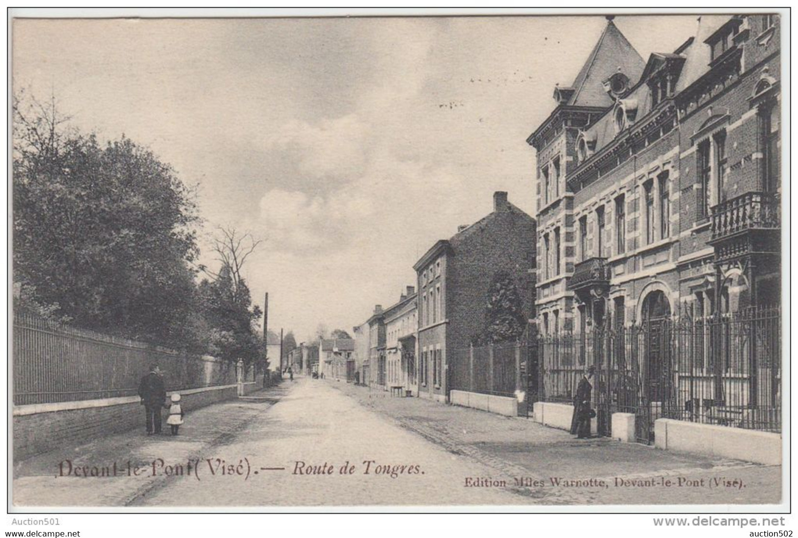 21736g ROUTE De TONGRES - Devant-le-Pont - 1909 - Visé