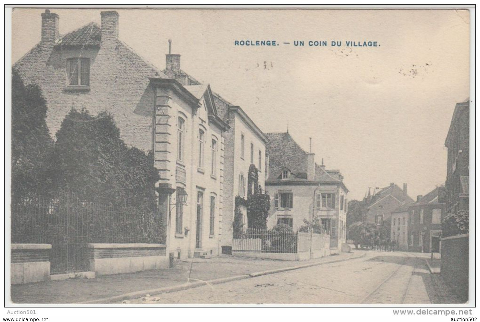 21939g  ENTREE Du VILLAGE - Roclenge - 1908 - Bassenge