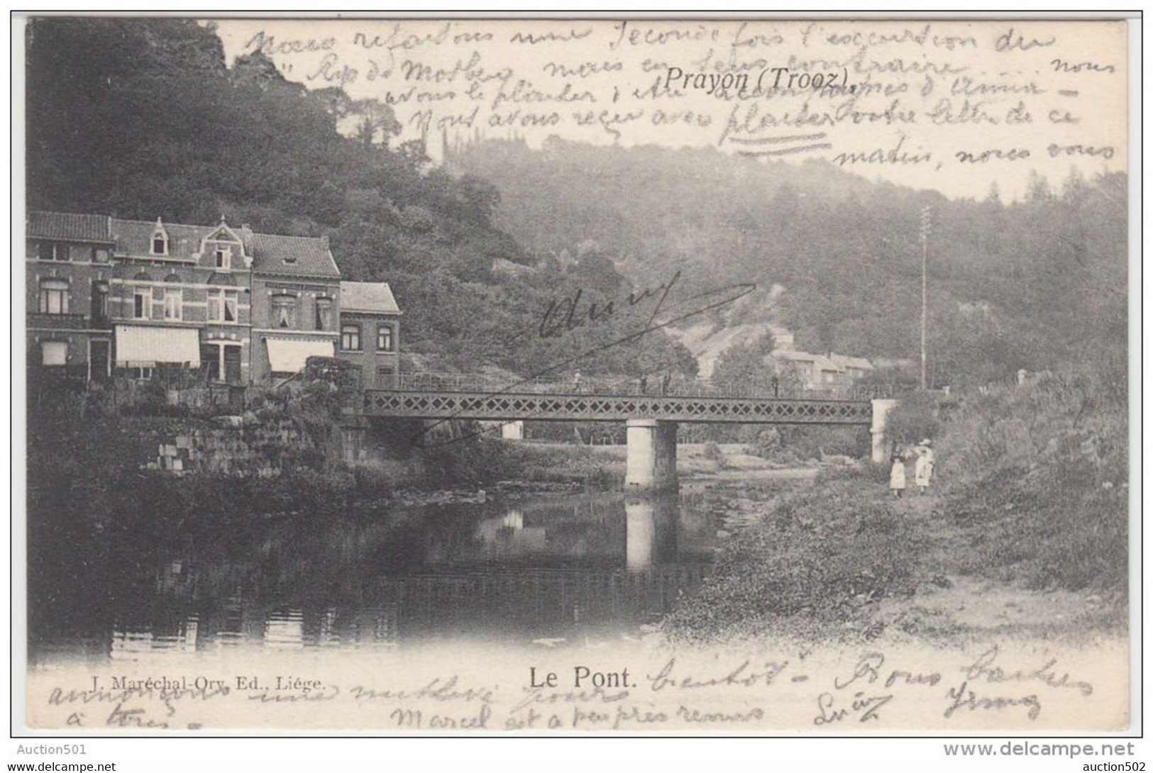 21955g PONT - Prayon - 1906 - Trooz