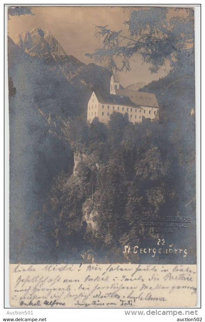 22500g ST GEORGENBERG - Abbaye - 1902 - Carte Photo - Vomp