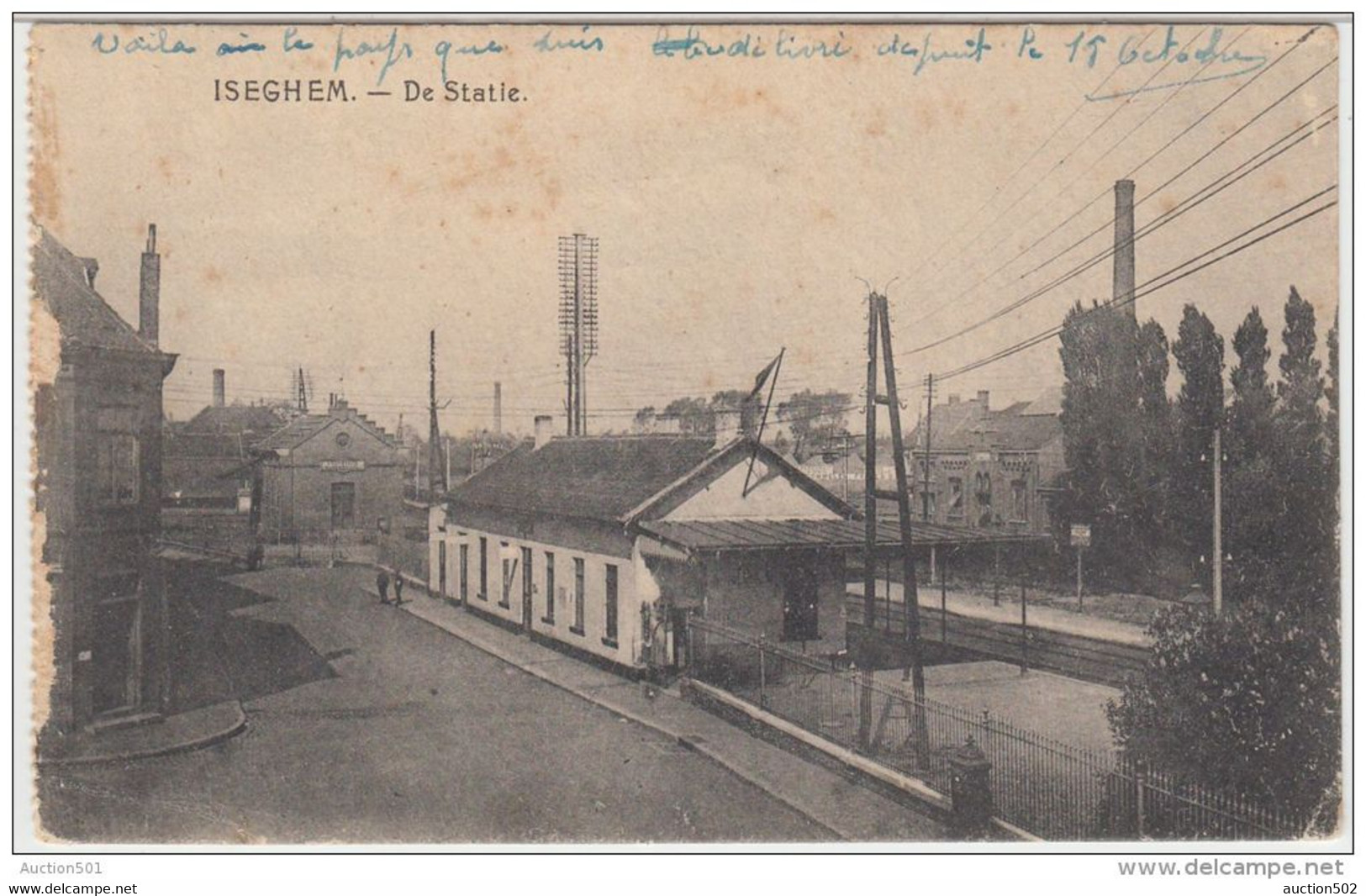 22623g  STATIE - GARE - Iseghem - Izegem