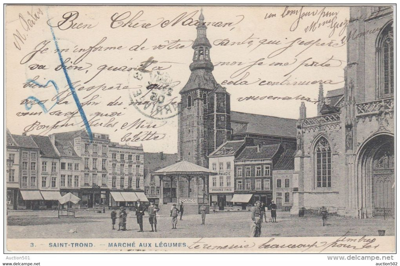 23042g KIOSQUE à MUSIQUE - MARCHE Aux LEGUMES - Saint-Trond - 1905 - Sint-Truiden