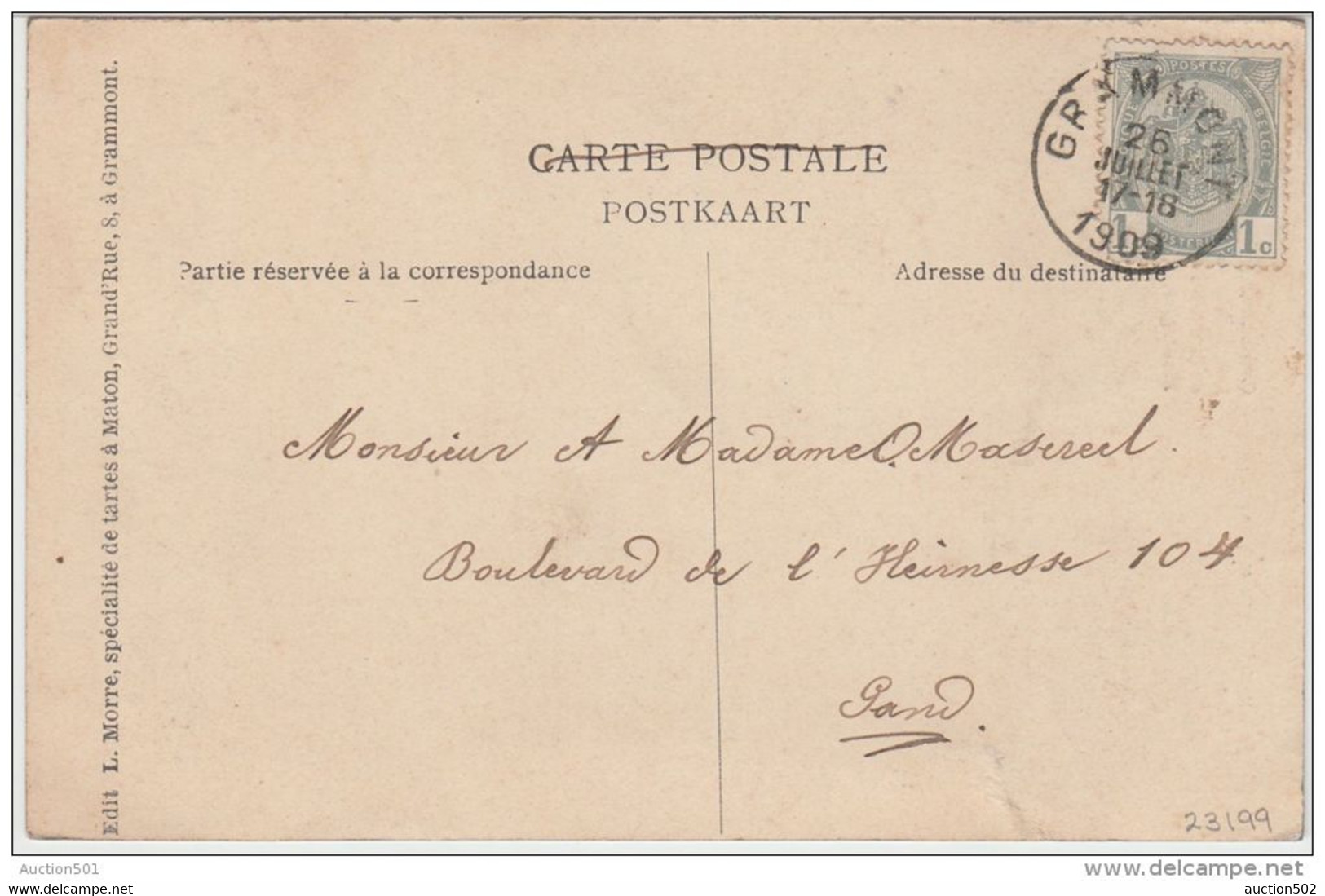 23199g ESCALIERS De La VIEILLE MONTAGNE - Grammont - 1909 - Geraardsbergen