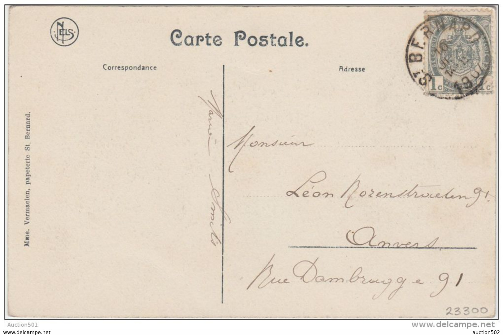 23300g SCHELDE BOORDS - BORD De L'ESCAUT - Hemixem - 1907 - Hemiksem