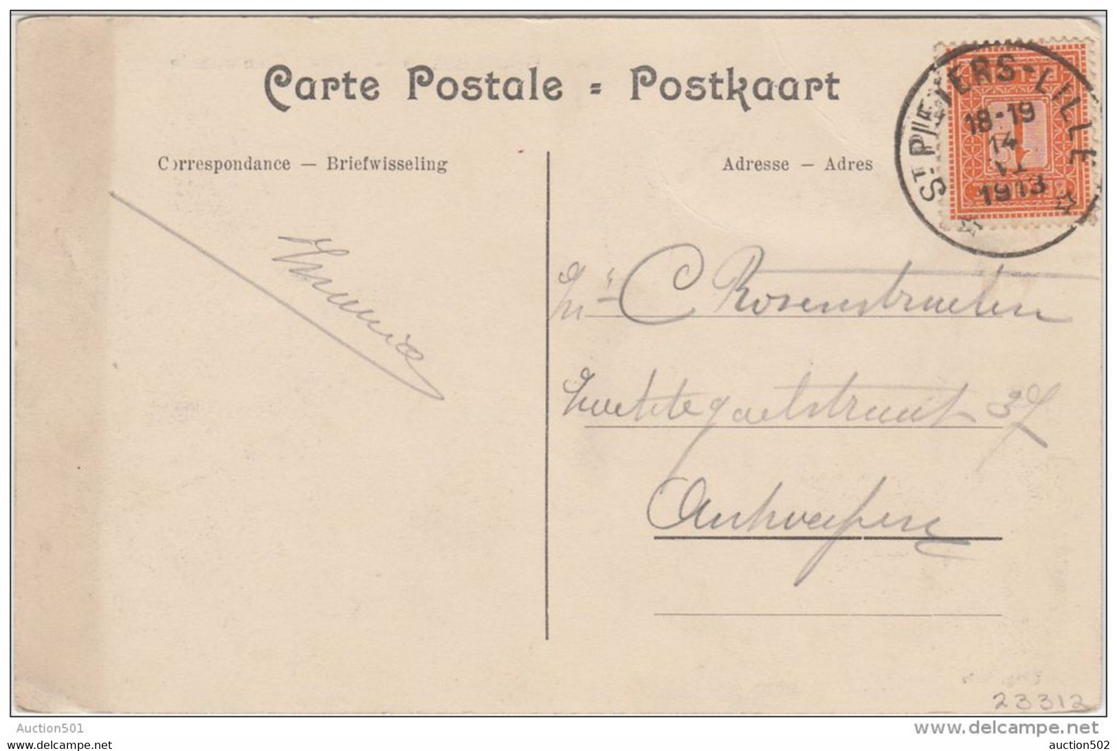 23312g GEMEENTEHUIS - MAISON COMMUNALE - Poederlee - 1913 - Relais - Lille