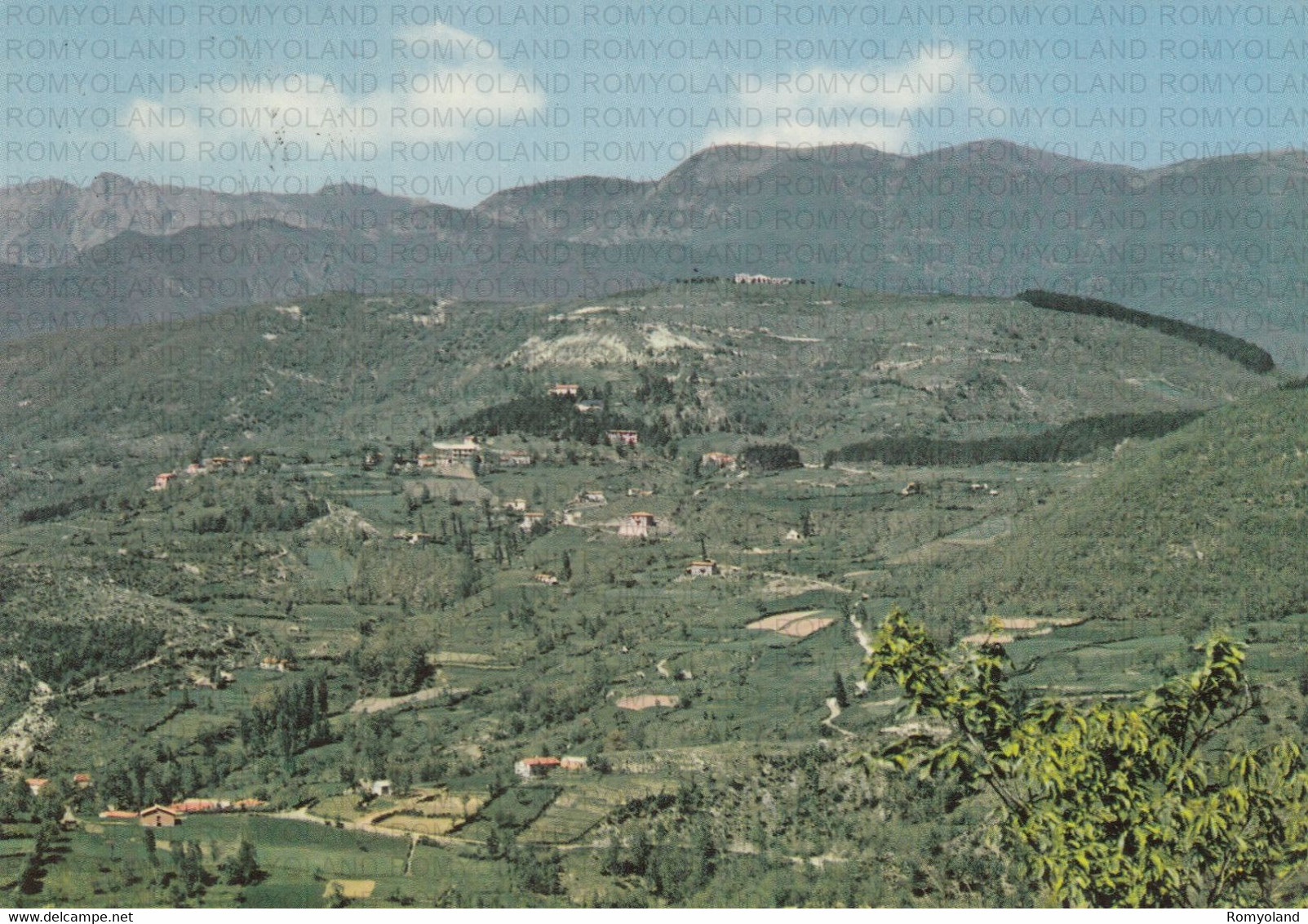 CARTOLINA  CARPINELLI M.885,LUCCA,TOSCANA,VEDUTA PANORAMICA DI CARPINELLI E MONTE ARGEGNA M.1050,STORIA,VIAGGIATA 1977 - Lucca