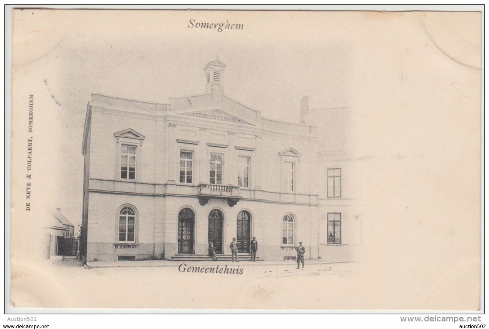 23458g GEMEENTEHUIS - Somerghem - 1901 - Zomergem