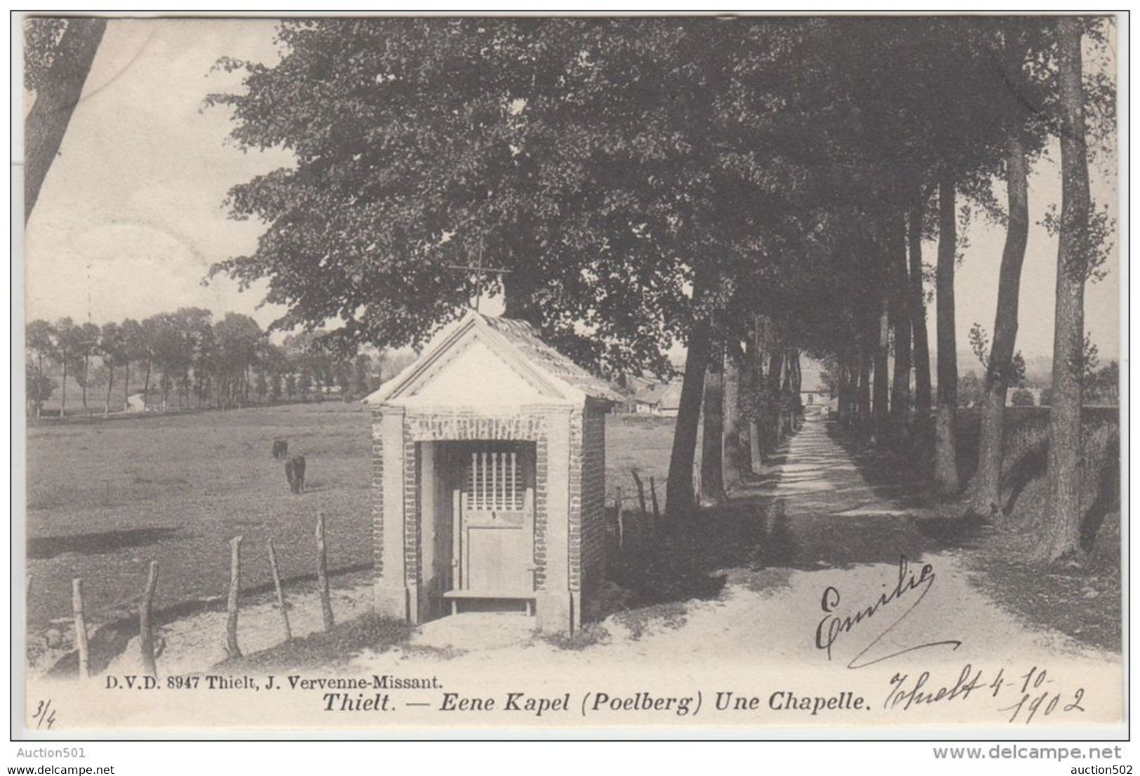 23468g  KAPEL - Chapelle - Poelberg  - Thielt - 1902 - Tielt