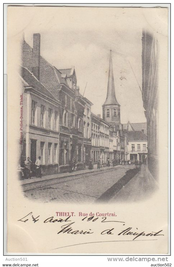 23473g RUE De COURTRAI  - Thielt - 1902 - Tielt