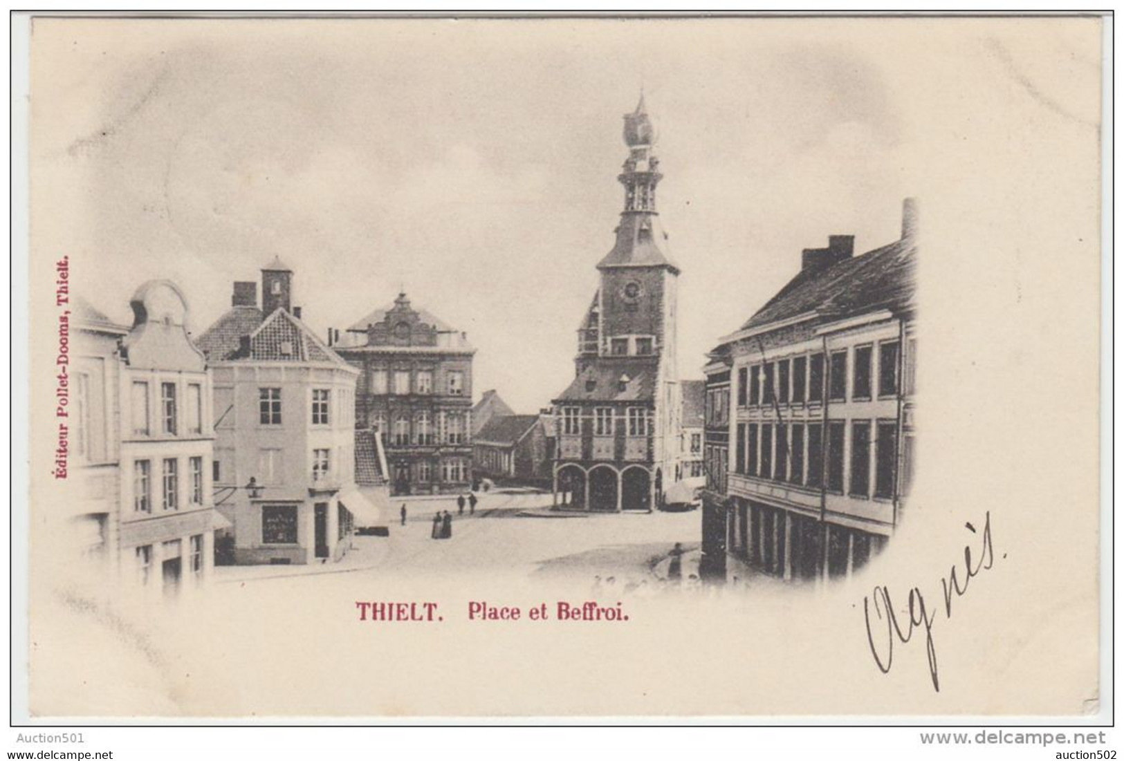 23511g PLACE - BEFFROI - Thielt - 1901 - Tielt