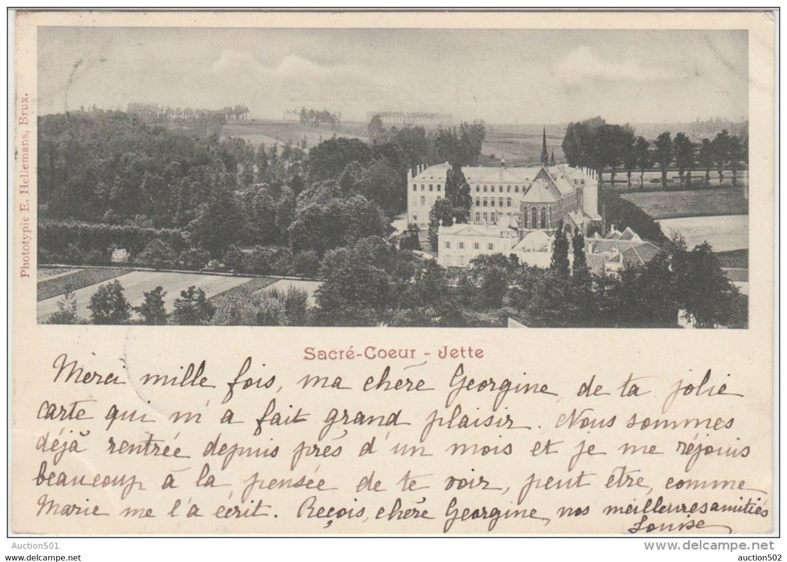 23598g  COUVENT Du SACRE COEUR - Jette - 1900 - Jette