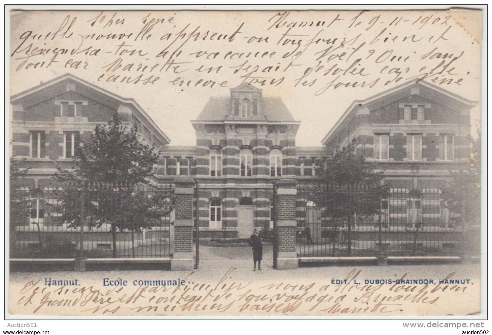 23692g ECOLE COMMUNALE - Hannut - 1902 - Hannut