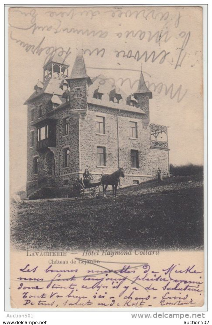 23772g CHATEAU De LEJARDIN - HOTEL RAYMOND COLLARD - Lavacherie - 1903 - Sainte-Ode