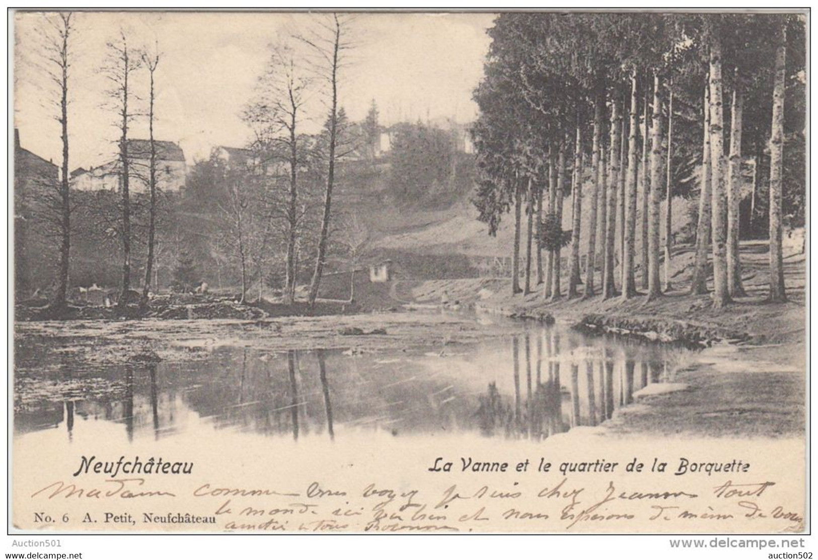 23840g VANNE - QUARTIER De La BORQUETTE - Neufchâteau - 1902 - Neufchateau