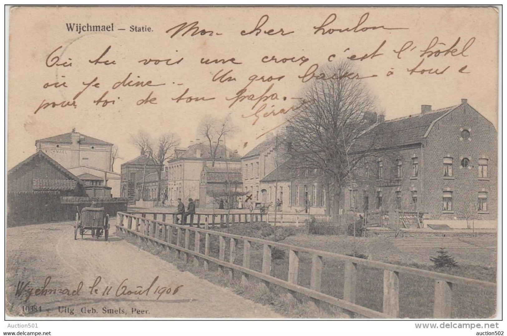 23941g  STATIE - STATION - Wijchmael - 1906 - Relais - Peer