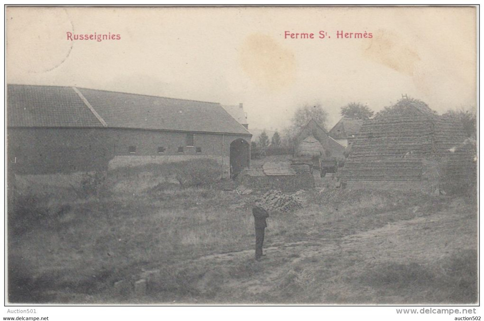 24309g FERME St HERMES - Russeignies - 1908 - Kluisbergen