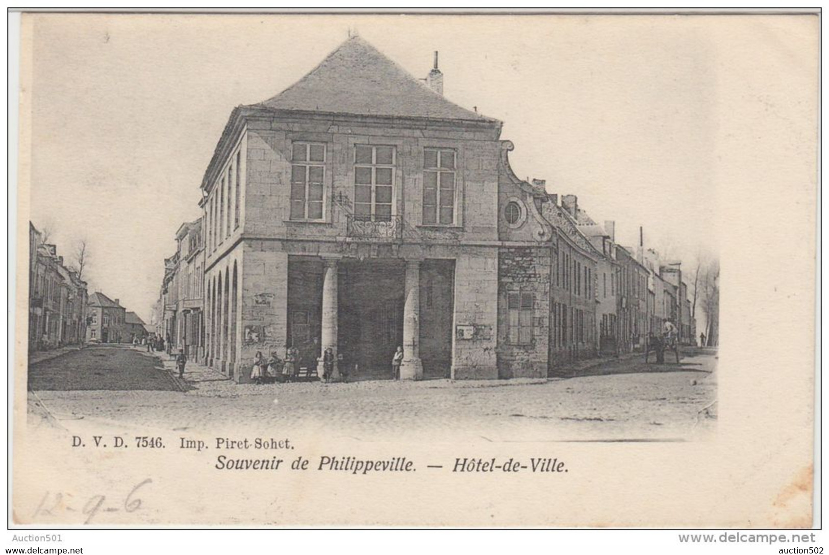 24355g HOTEL De VILLE - Philippeville - 1906 - Philippeville