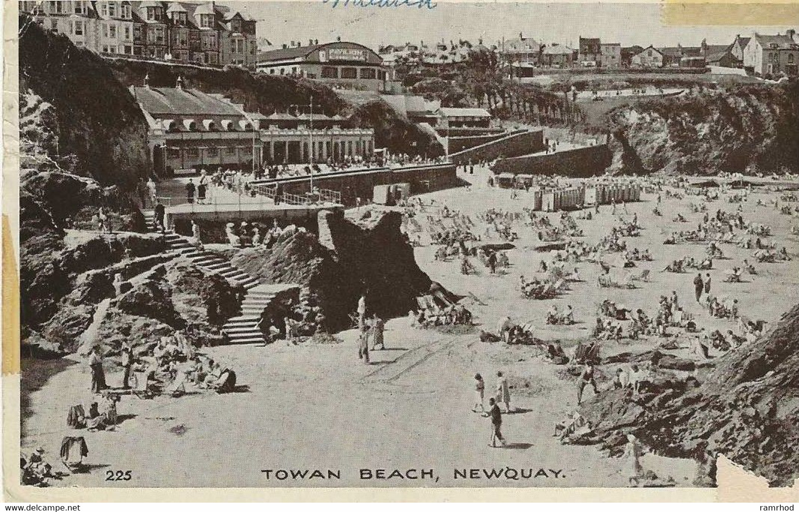 NEWQUAY, Towan Beach (Publisher - Unknown) Date - May1951, Used - Newquay
