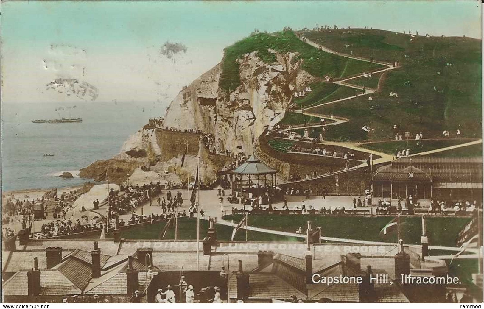 ILFRACOMBE, Capstone Hill (Publisher - H C Bromide Co) Date - July 1916, Used - Ilfracombe