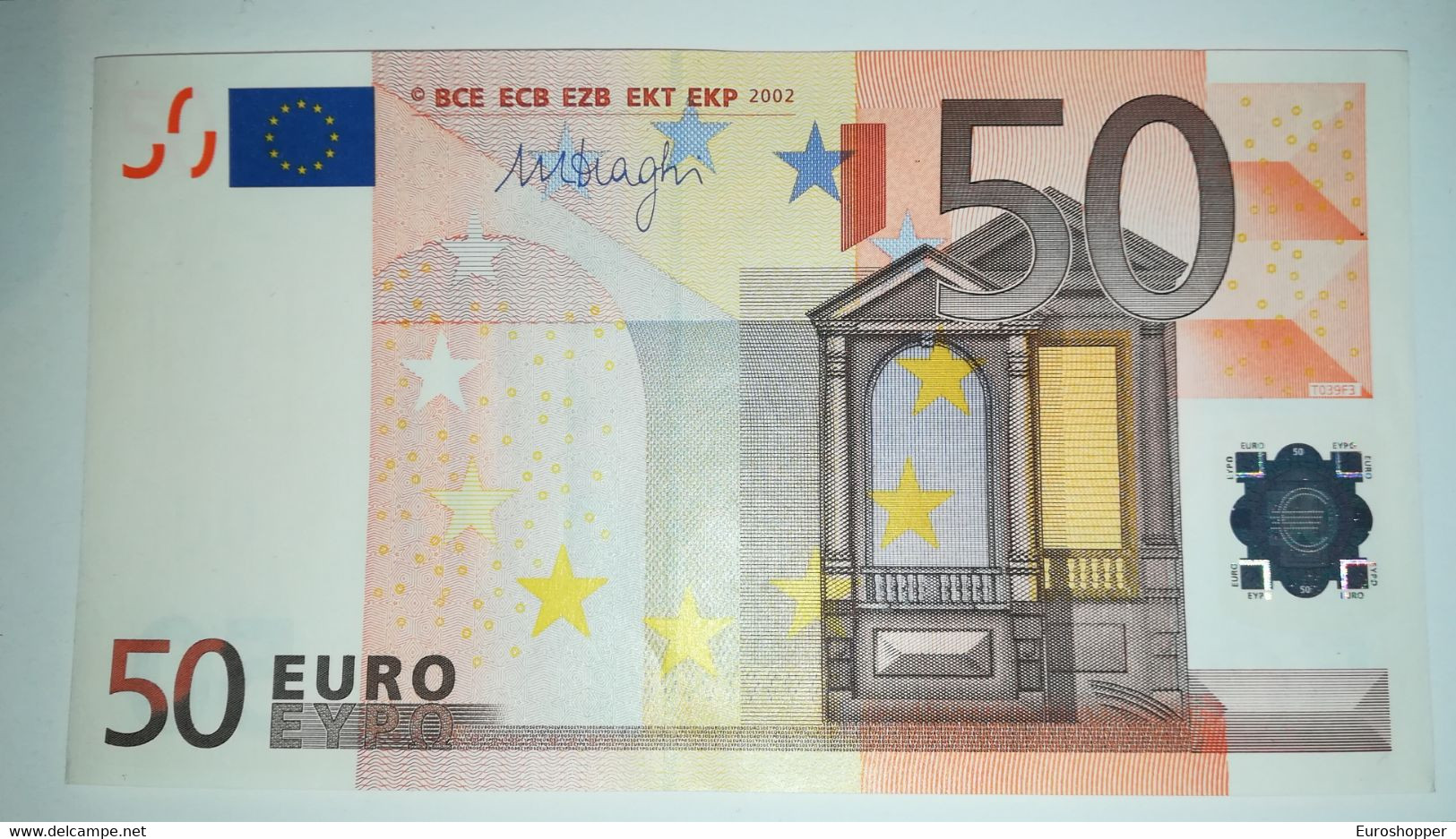 EURO- BELGIUM 50 EURO (Z) T039 Sign Draghi - 50 Euro