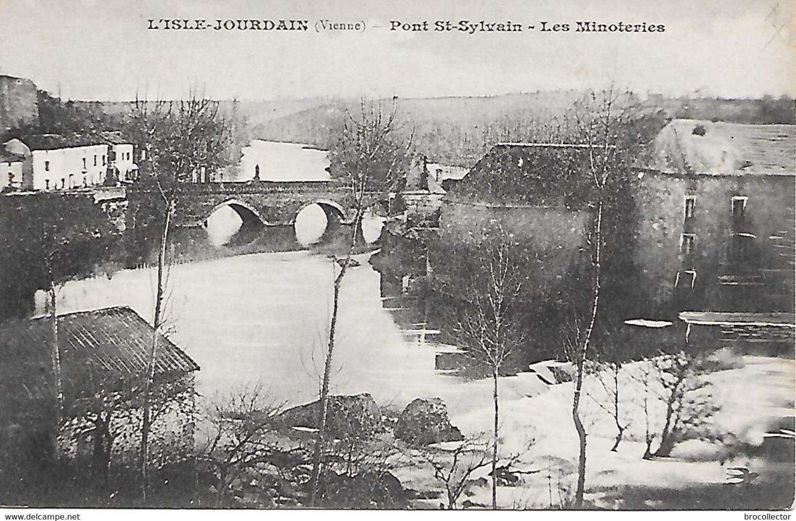 L ' ISLE JOURDAIN  ( 86 ) -  Les Minoteries - Pont St Sylvain - L'Isle Jourdain