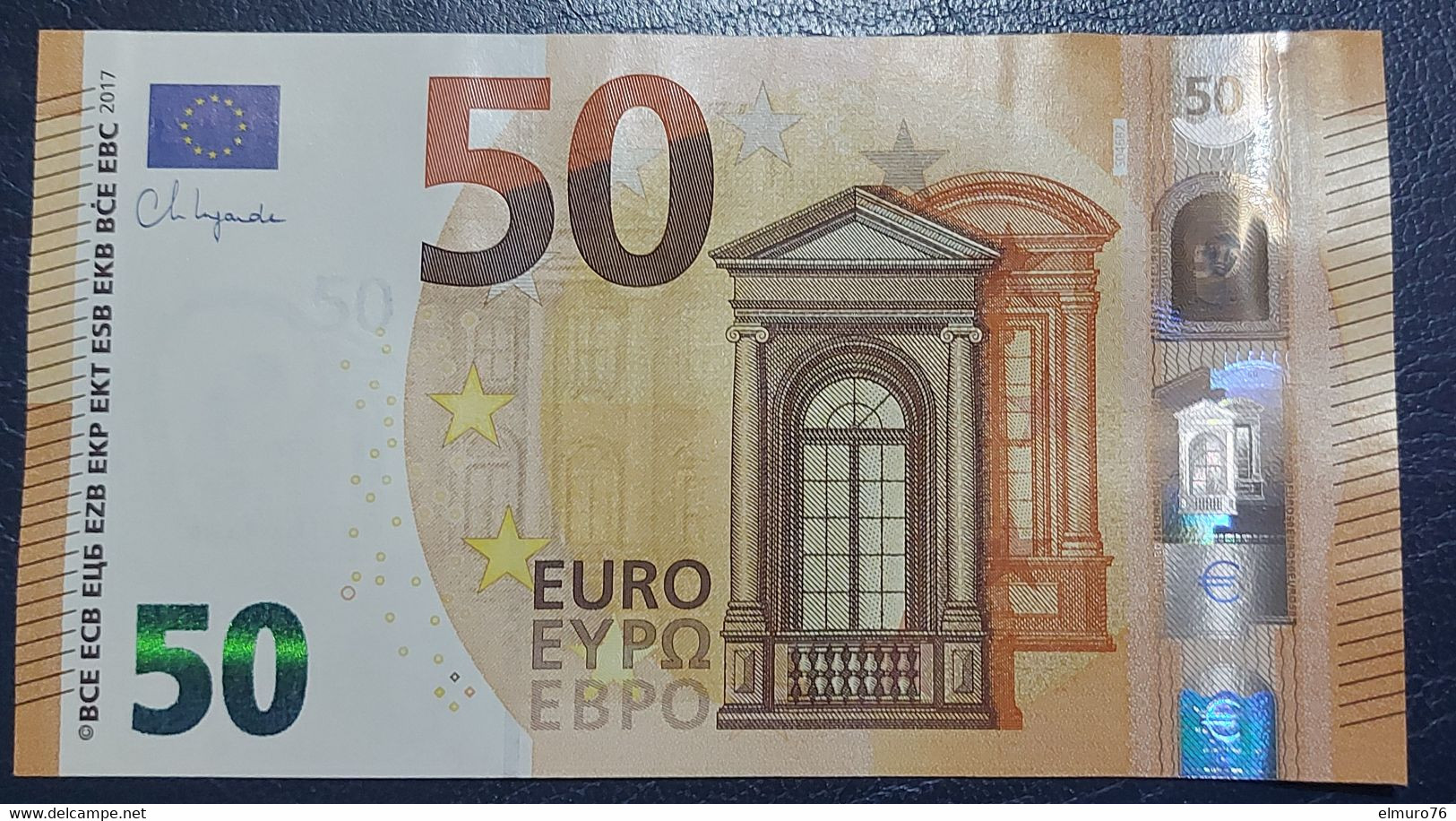 50 EURO S046B2 Italy Lagarde Serie SD Ch 92 Perfect UNC - 50 Euro