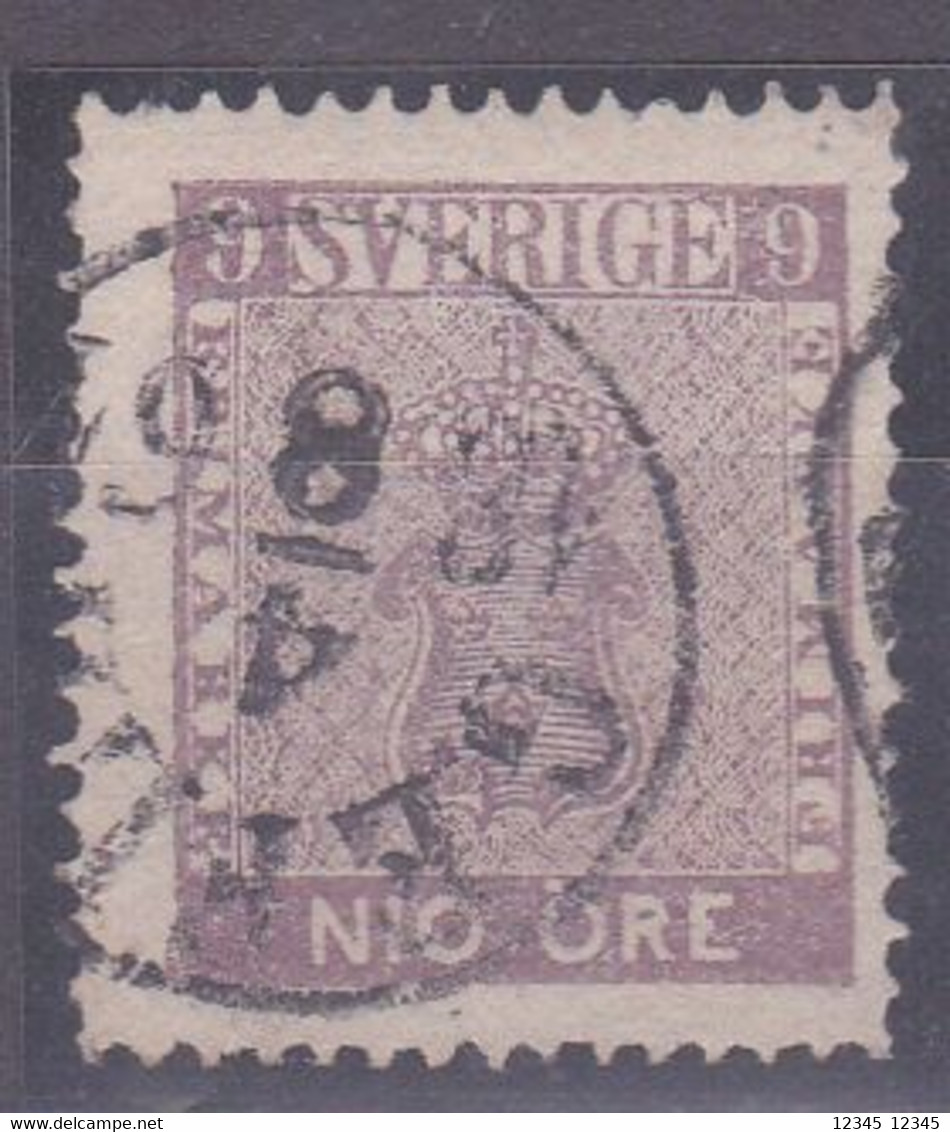 Zweden 1858, MI 8a, Gestempeld USED, Imperial Coat Of Arms (14) - ... - 1855 Prephilately