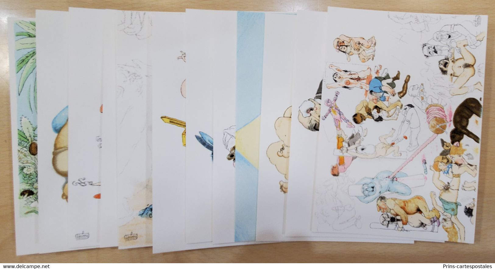 12 Cartes Postales Illustrées Par Dubout En Litographie Mourlot Tirage Limité 300 Exemplaires - Coffret Paul Figarola - Dubout