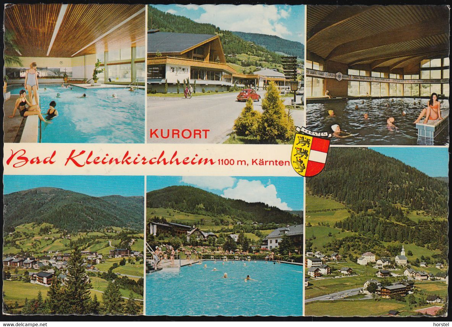 Austria - 9546 Bad Kleinkirchheim - Alte Ansichten - Schwimmbad - Freibad - Hallenbad - Car - VW Käfer - Nice Stamp - Feldkirchen In Kärnten