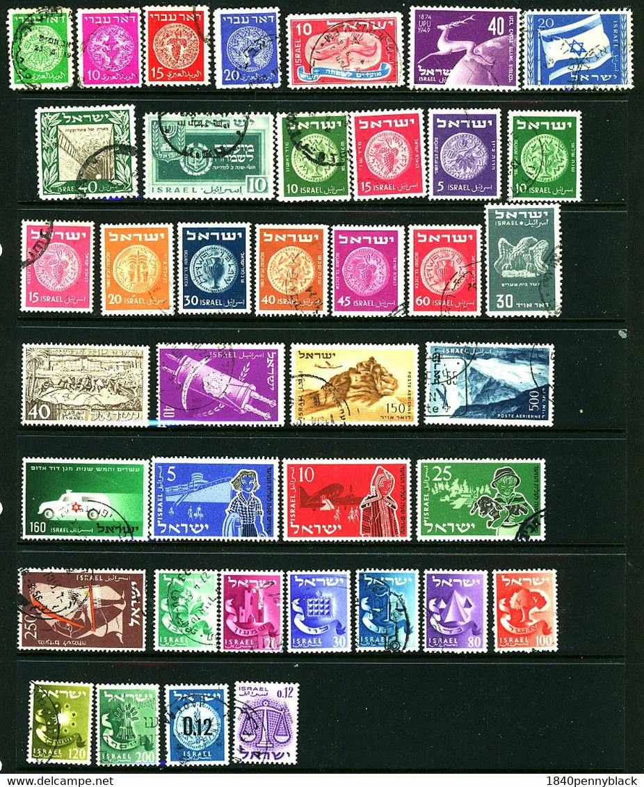 ISRAEL 1948-51 39 Stamps Mainly Sound Used - Other & Unclassified