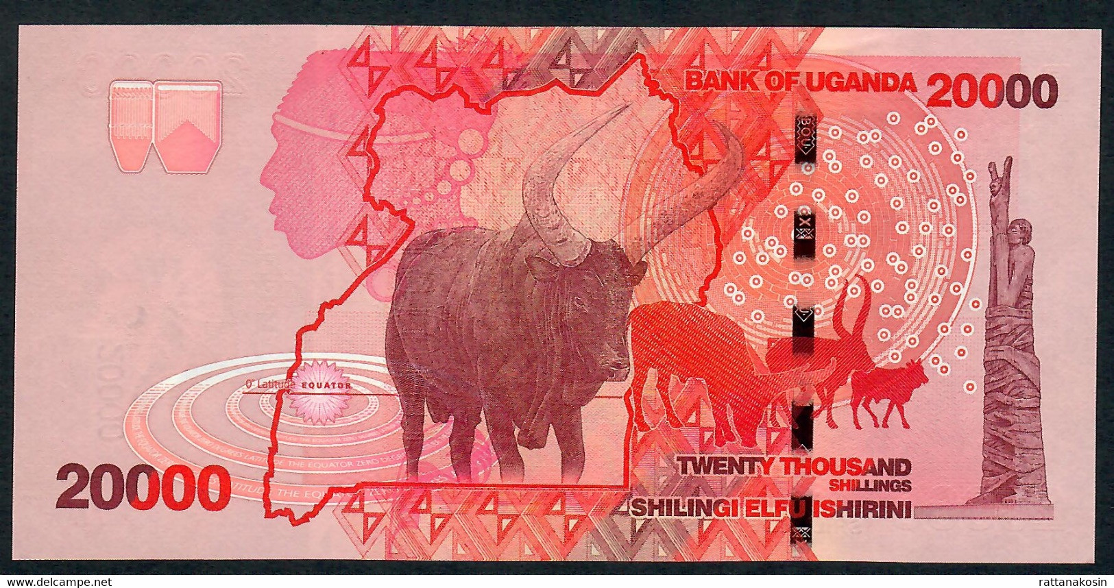 UGANDA P53f 20000  Or 20.000 SHILLINGS 2021 #BU     UNC. - Ouganda