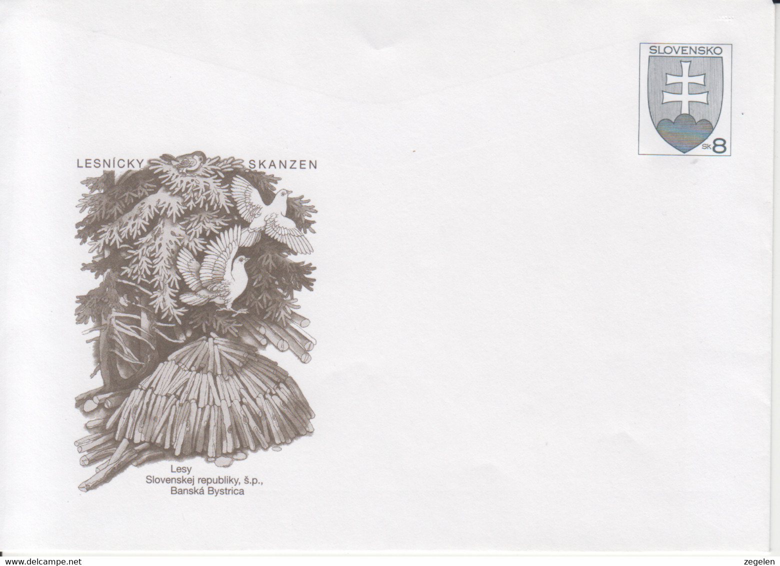 Slowakije Ongebruikte Omslag COB 68 - Enveloppes