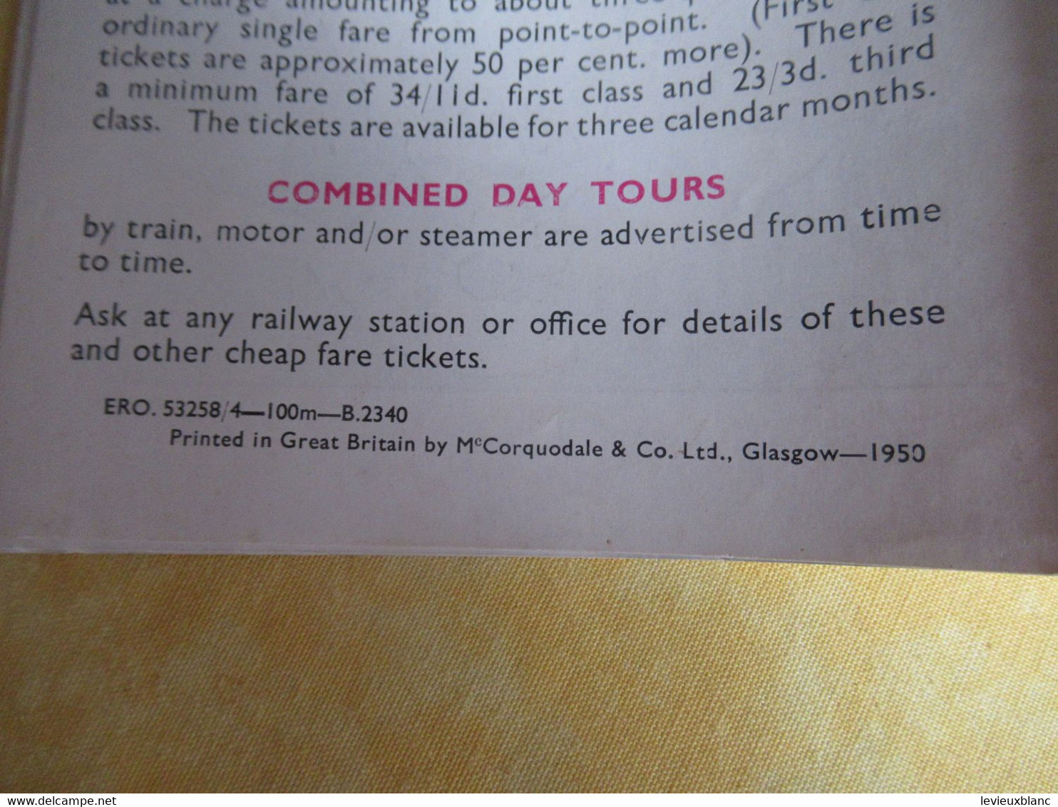 " The Land of SCOTT & BURNS "/ British Railways/ Mc Corquodale & co/ Glasgow/1950           PGC500