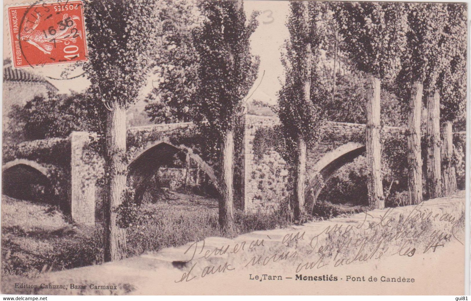 CPA - MONESTIES - Pont De Candèze - Monesties