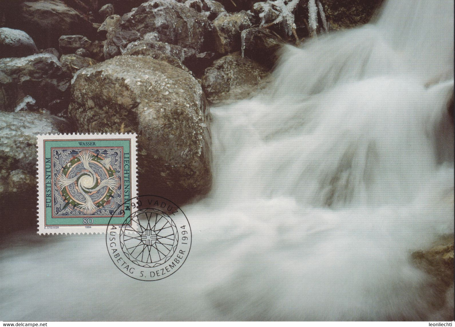 1994 Liechtenstein MC 129 Mi:LI 1100°, Yt:LI 1041°, Zum:LI 1042°,Die Vier Elemente, Wasser - Autres & Non Classés