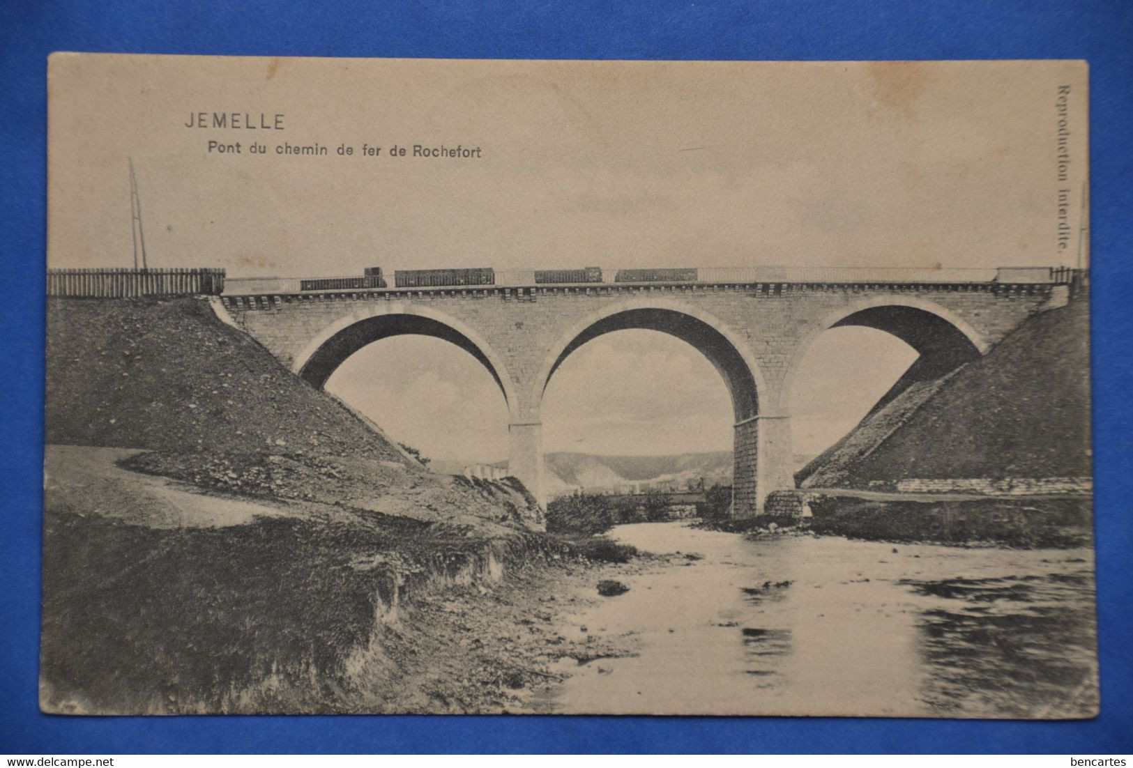 Jemelle 1912 Près De Rochefort: Pont Du Chemin De Fer De Rochefort Avec Train - Rochefort