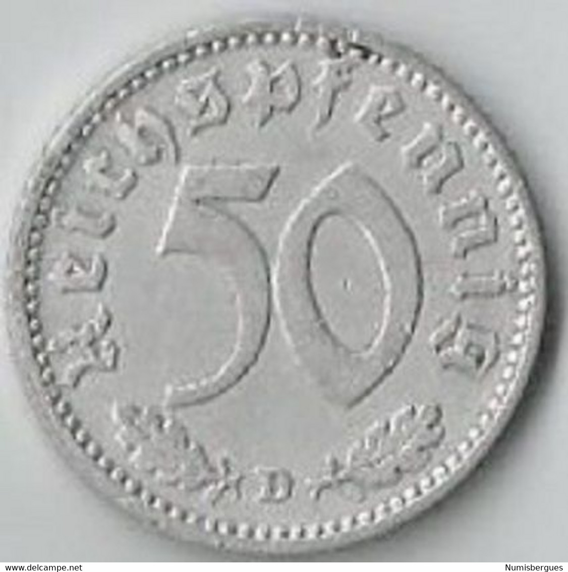 Pièce De Monnaie 50 Reichspfenning 1940 (1) - 50 Reichspfennig