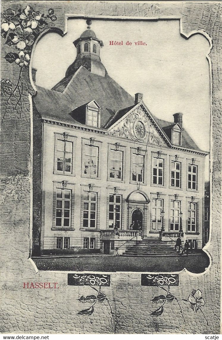 Hasselt.   -   Hôtel De Ville.   -   1904   Naar   Rochefort - Hasselt