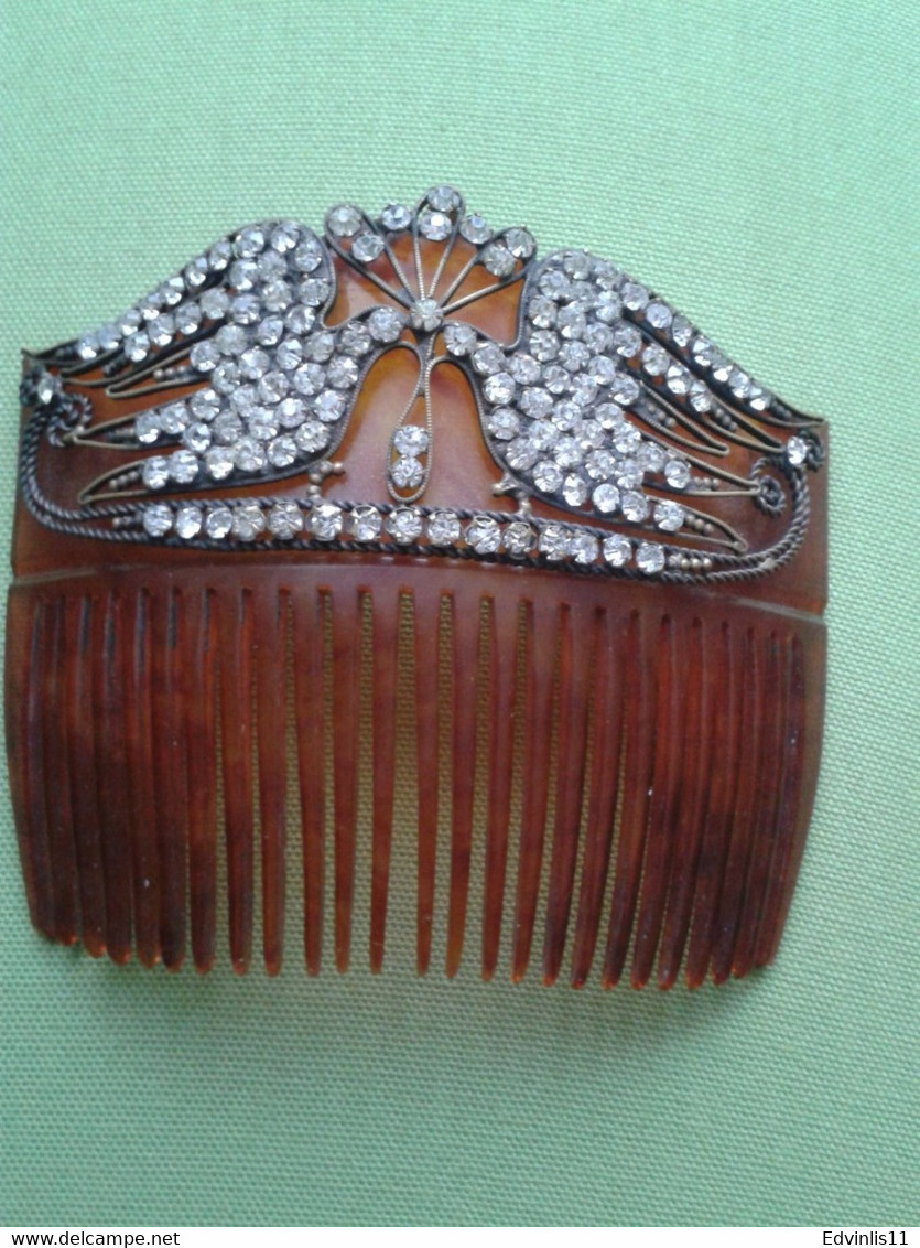 Antique Hair Comb, Large Hair Comb, Tiara Hair Comb - Accessoires