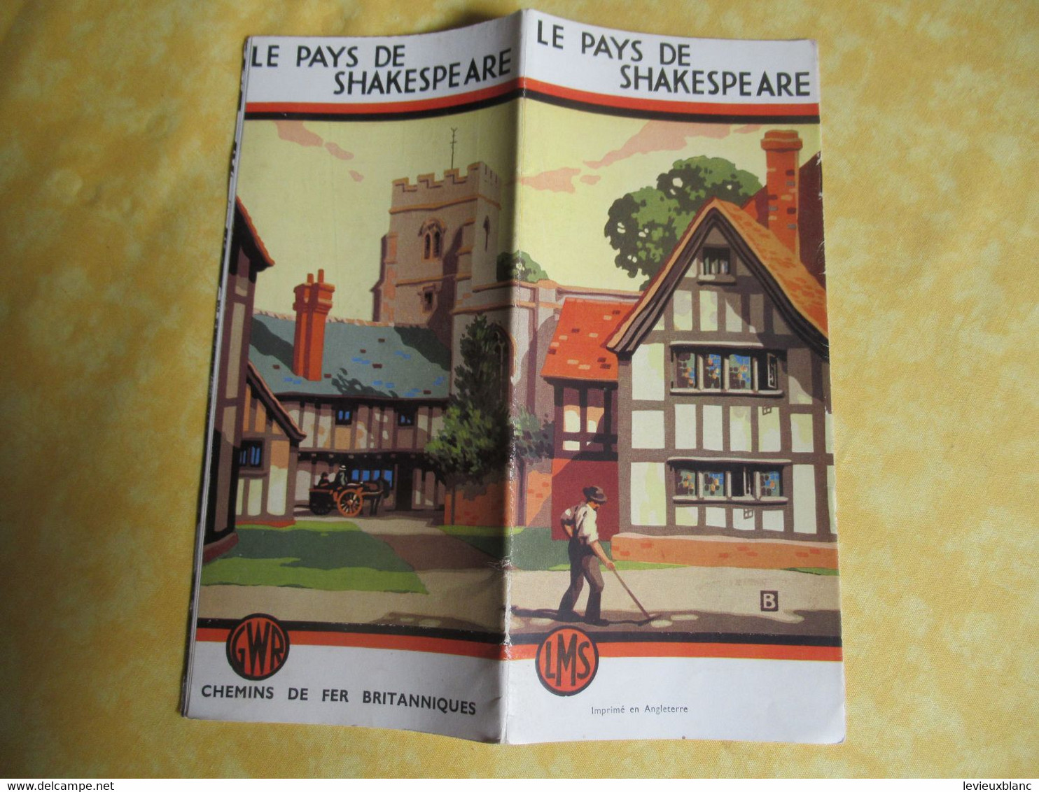 " Le PAYS De SHAKESPEARE "/ Stratford Sur Avon/British Railways/ Chemins De Fer Britanniques/vers 1950-1960       PGC502 - Dépliants Touristiques