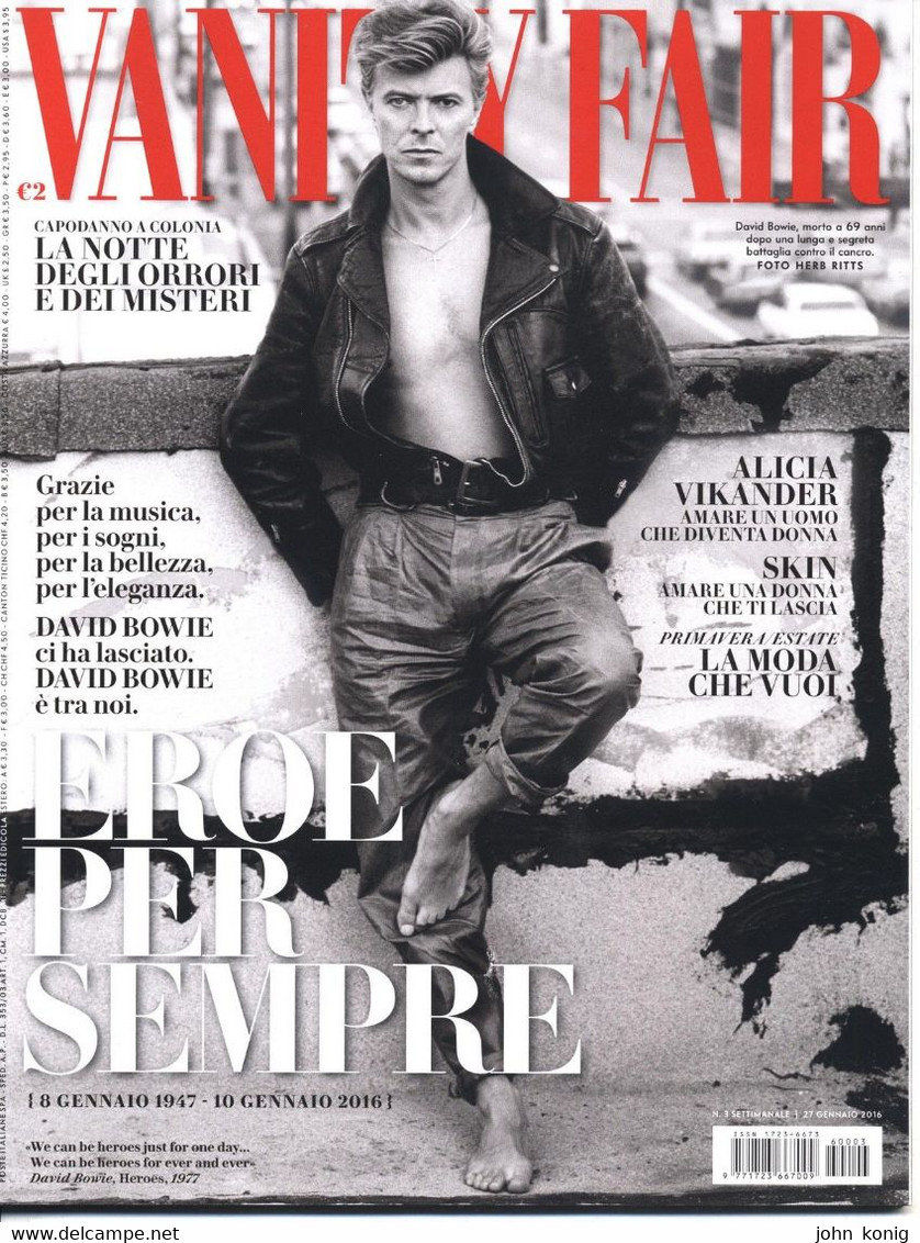 Vanity Fair Italia N.3 – 27 Gennaio 2016 (DAVID BOWIE - POP SINGER) - Moda