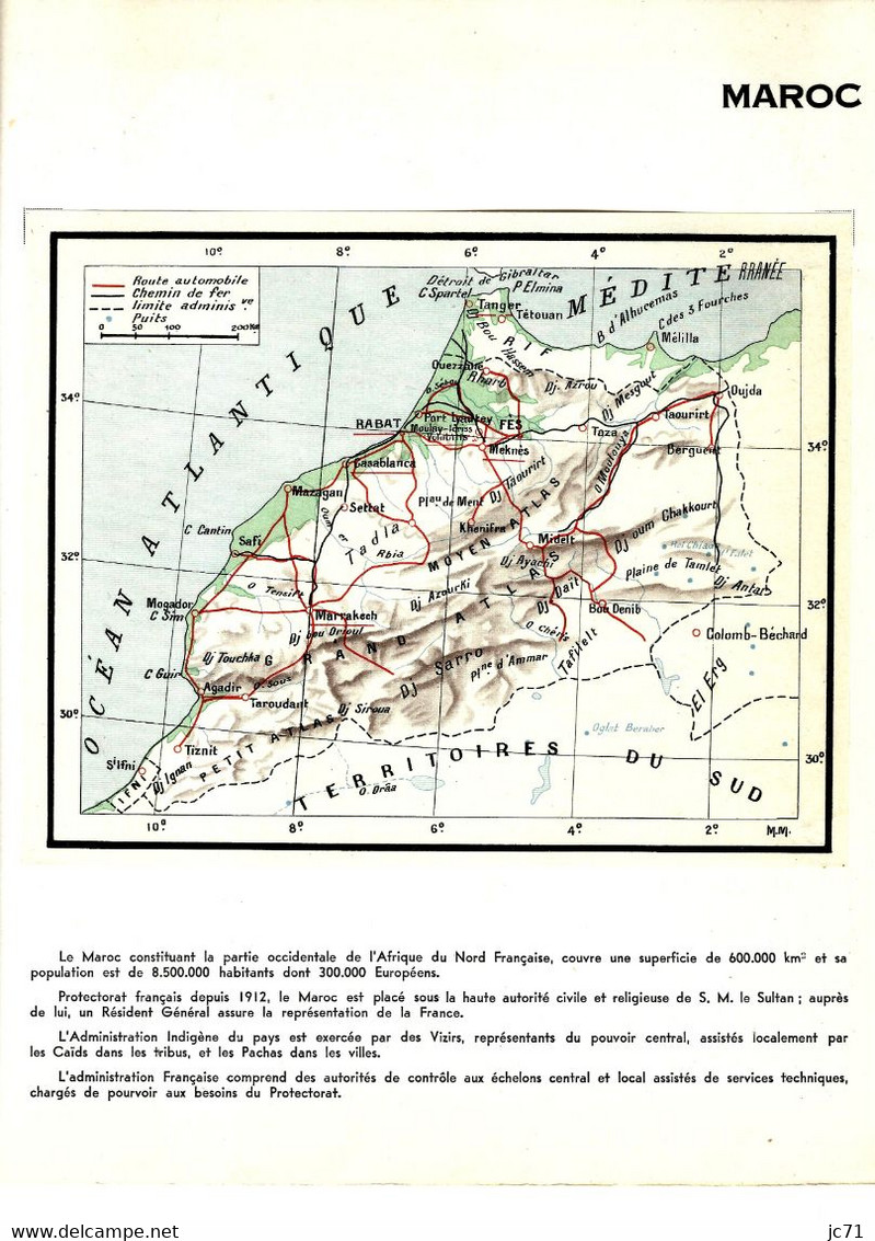 3 Collections-Algérie 1924/1958 Maroc 1891/1956 Indochine 1889/1944-Scan/listing- Neuf et oblitéré-Sur feuille d'album